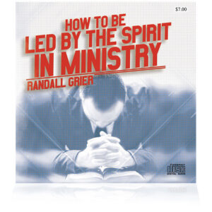 How To Be Led By The Spirit In Ministry (Single CD)