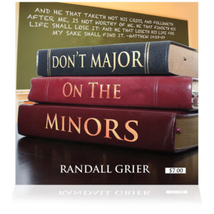 Don't Major On The Minors (Single CD)