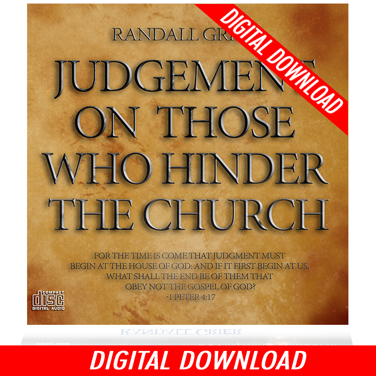 Judgment On Those Who Hinder The Church (Single MP3 Download)