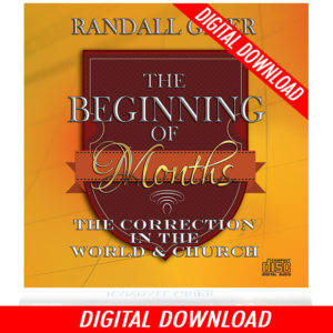 The Beginning of Months: The Correction In The World And Church (2-MP3 Download)